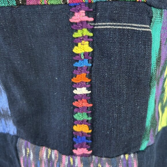Tres Reyes Vintage Guatemalan Patchwork Hand Woven Chi Chi Jacket - Picture 9 of 12